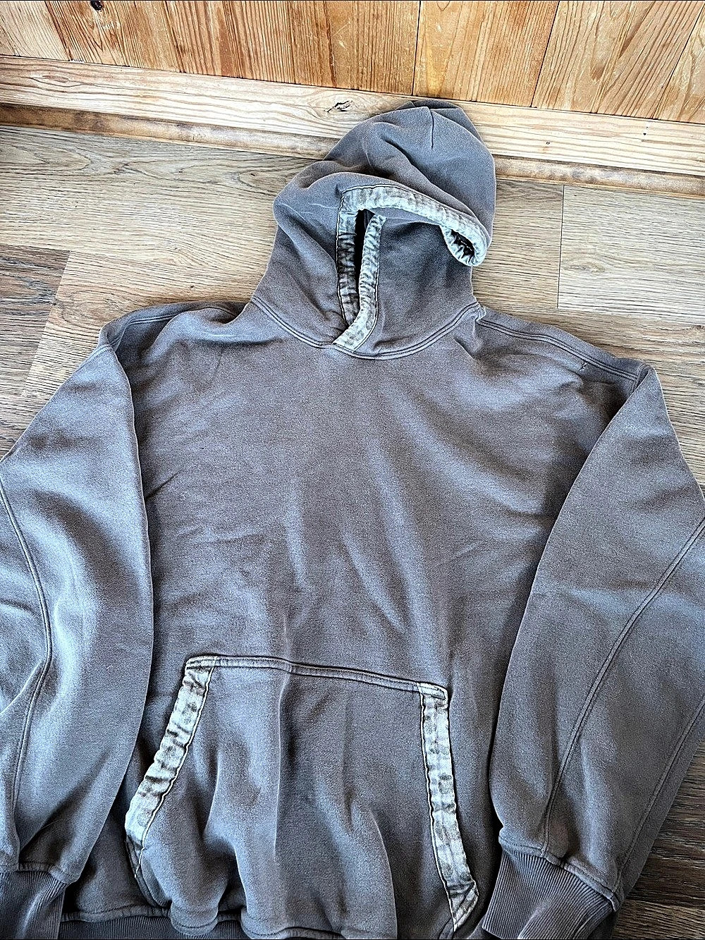 Abercrombie & Fitch Essential Popover Hoodie Brown Small